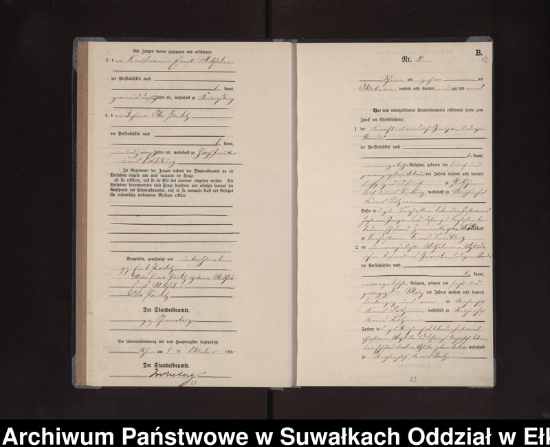 image.from.unit.number "Heiraths-Neben-Register des Preussischen Standes-Amtes Rhein Kreis Loetzen"