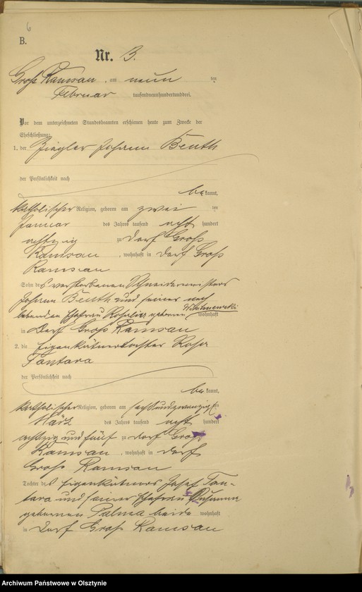 image.from.unit.number "Heiraths-Haupt-Register Nr 1 - 20"