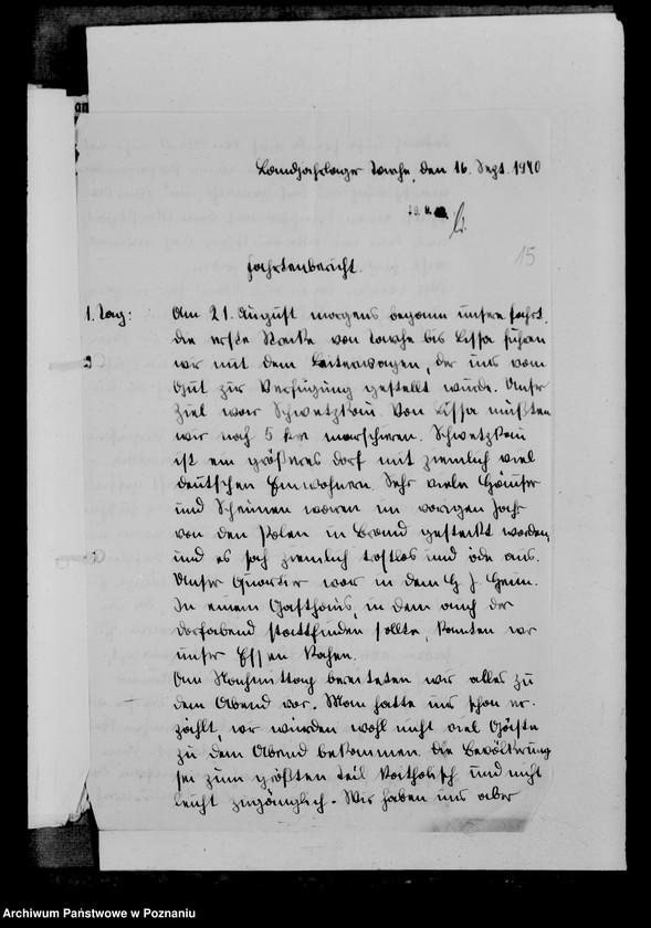 Obraz 19 z jednostki "Grossfahrt im Warthegau. Pläne und Berichte. Allgemeiner Schriftwechsel"