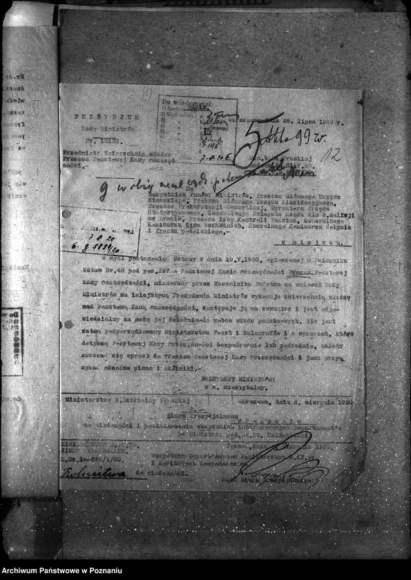 Obraz 16 z jednostki "Sprawy gospodarcze-ogólne Komunikaty Biura Prezydialnego"