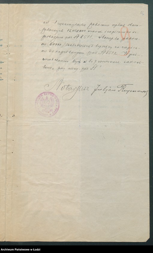 Obraz 18 z jednostki "Bernard Ejchner i S-ka – sprzedaż i wyrób manufaktury"