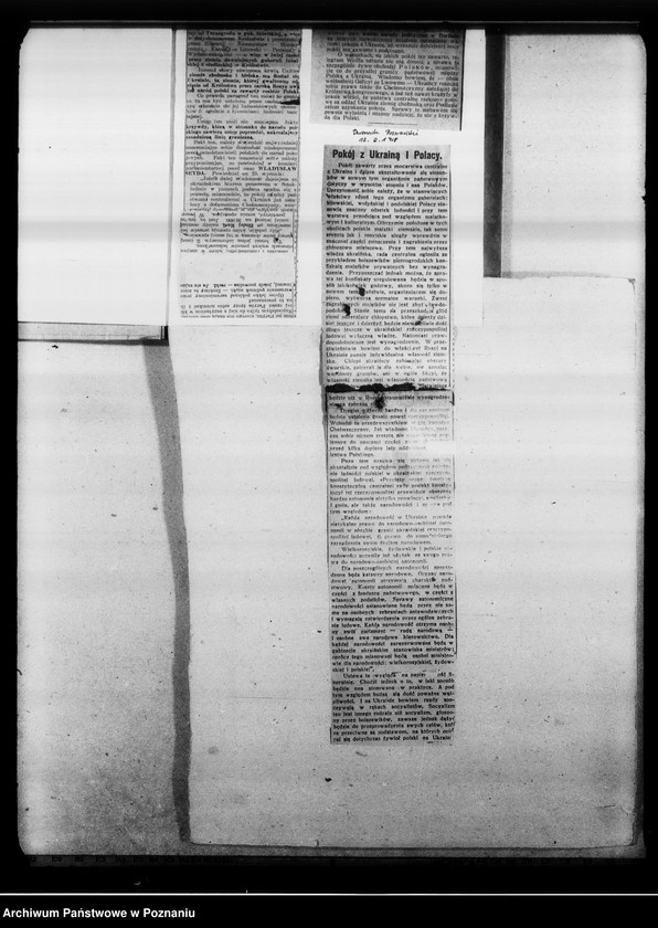 image.from.unit.number "Wycinki prasowe w sprawach polskich o różnej treści."