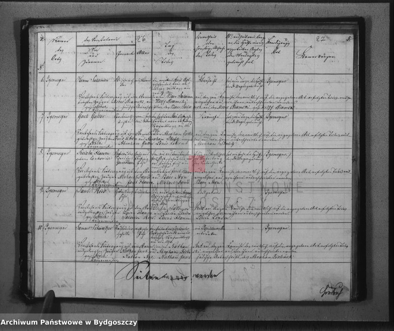 image.from.unit.number "Duplicate der Personen Standes Register der Juden Gemeinde zu Trzemeszno"