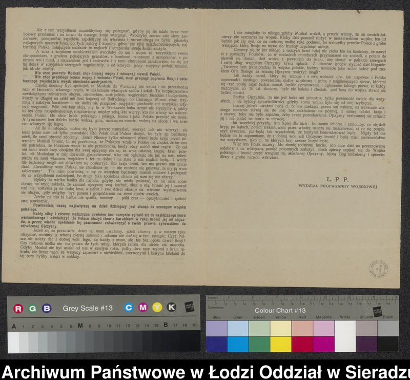 Obraz 6 z kolekcji "Obwieszczenia w sprawie poboru do Wojska Polskiego111"
