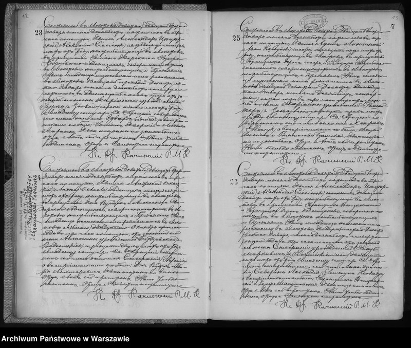 Obraz 10 z jednostki "Akta urodzeń, małżeństw i zgonów"