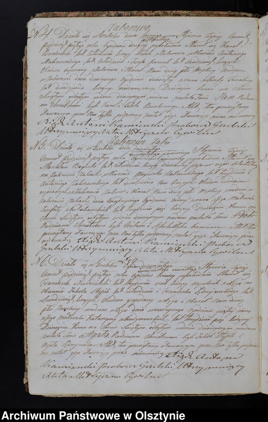 image.from.unit.number "Duplikat Aktów Urodzenia, Zaślubień, Zeyścia z Roku 1855 z Parafij Grzebskiey"