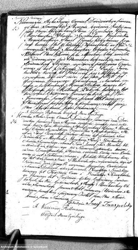image.from.unit.number "Akta Urodzonych Gminy Mirosławskiey na Rok 1821- szy"