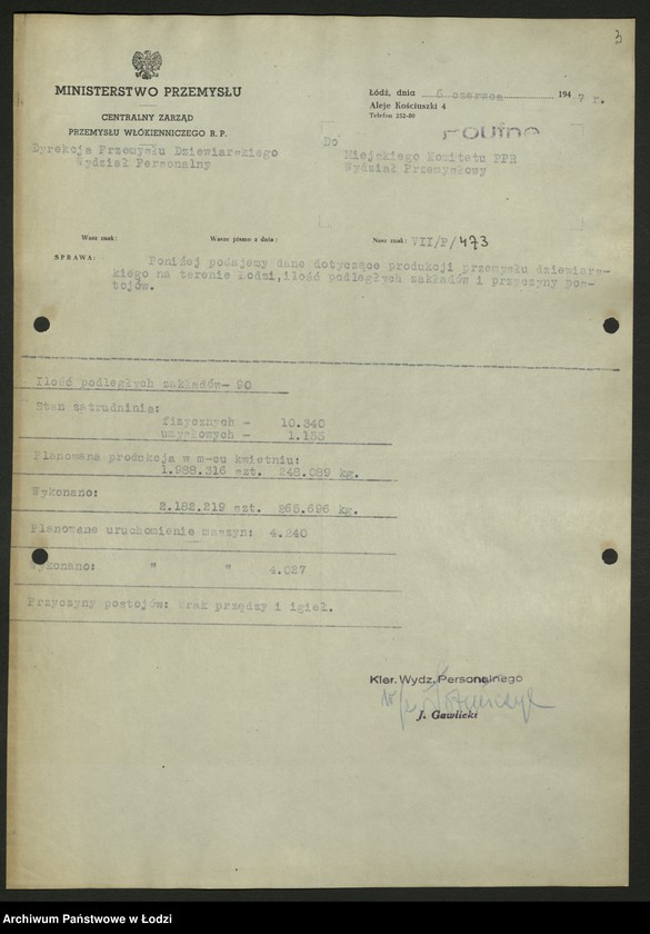 Obraz 4 z jednostki "Dyrekcja Przemysłu Dziewiarskiego; sprawozdania [z działalności]"