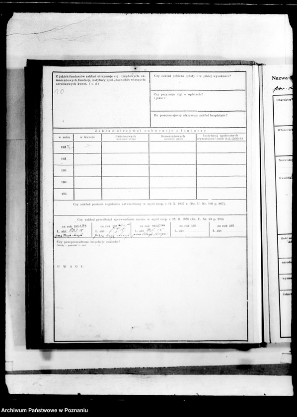 Obraz 14 z jednostki "/Zakłady opiekuńcze, kartoteka/"