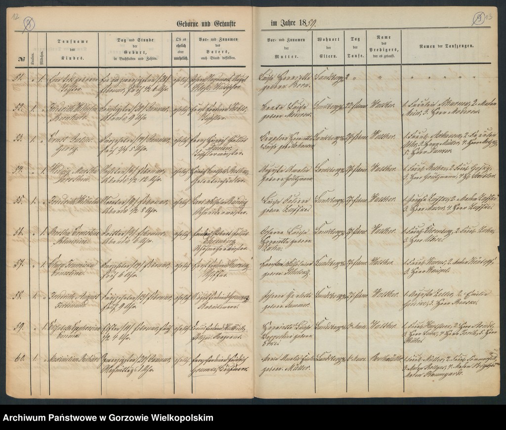 image.from.unit.number "Duplikate der Hauptkirche zu Landsberg an der Warthe (zawiera też księgę zgonów Konkordien Kirche z 1859 r.)"