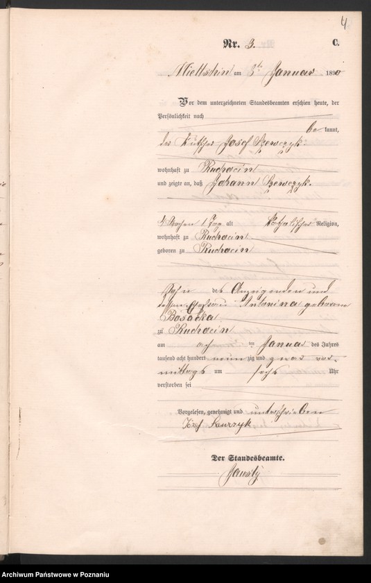 Obraz 7 z jednostki "Księga zgonów"