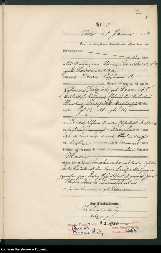 Obraz 10 z jednostki "Księga urodzeń t. I, II"