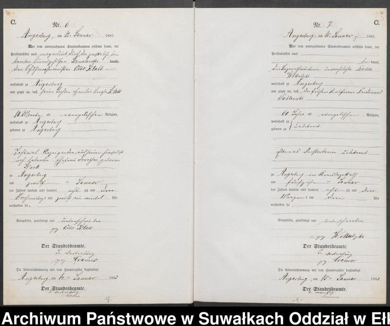 image.from.unit.number "Sterbe-Neben-Register des Preussischen Standes-Amtes Angerburg Kreis Angerburg"