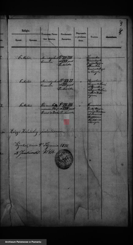 Obraz 11 z jednostki "Duplikat urodzonych, zaślubionych i zmarłych"