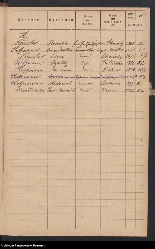 Obraz 12 z jednostki "Sterbe Register"