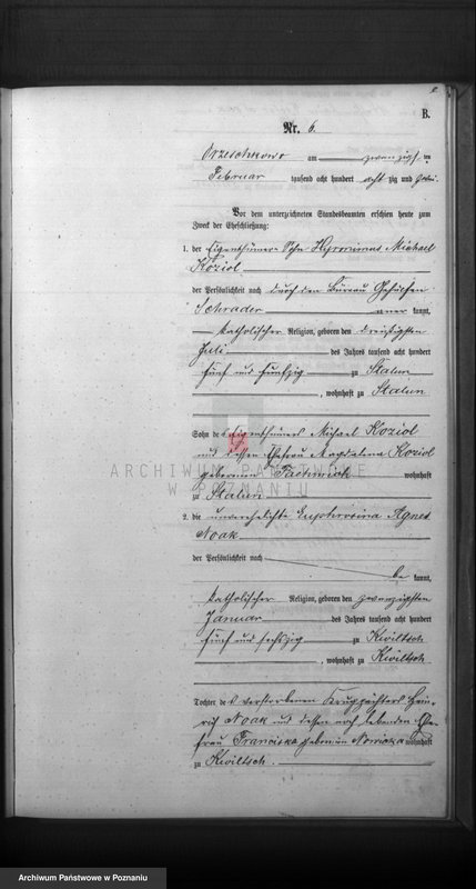 Obraz 13 z jednostki "Księga małżeństw"