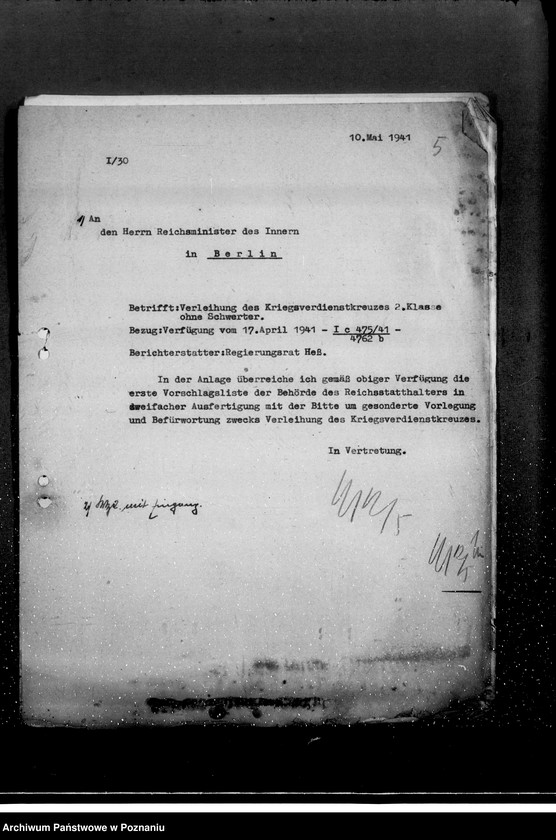 Obraz 9 z jednostki "Wykazy osób proponowanych do odznaczenia z urzędów terenowych"