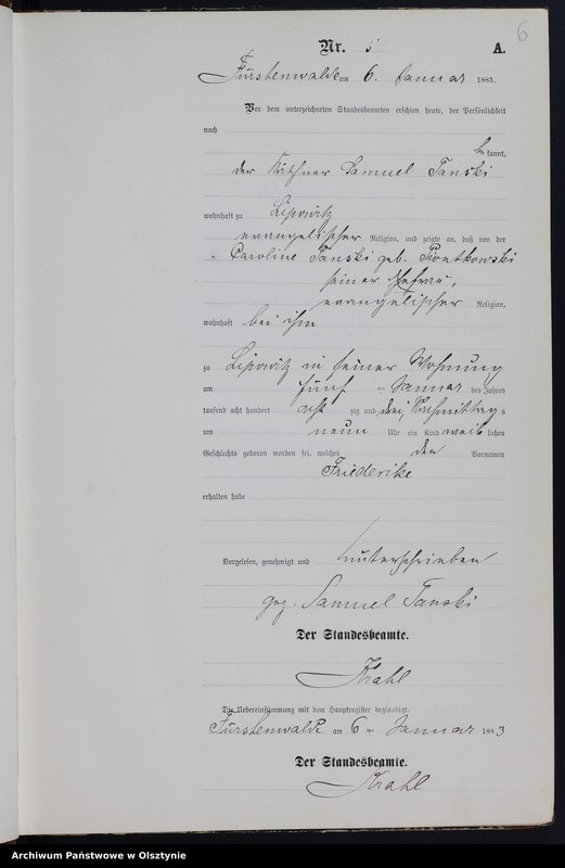 image.from.unit.number "Geburts-Neben-Register Nr 1 - 285"