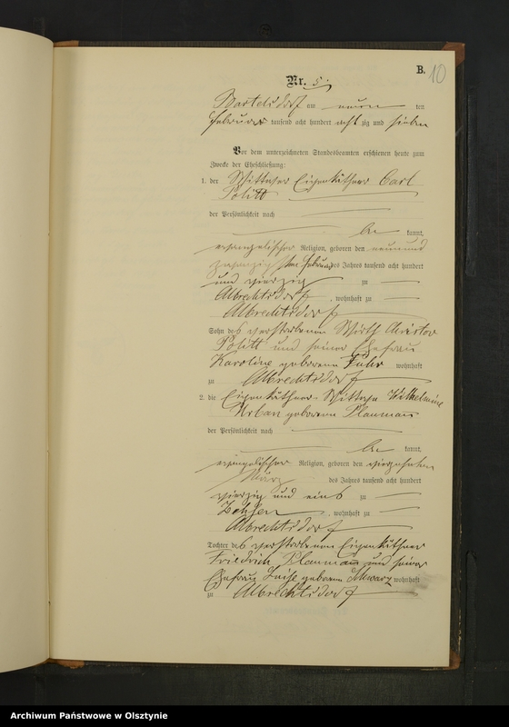 image.from.unit.number "Heiraths-Neben-Register Nr 1 - 19"