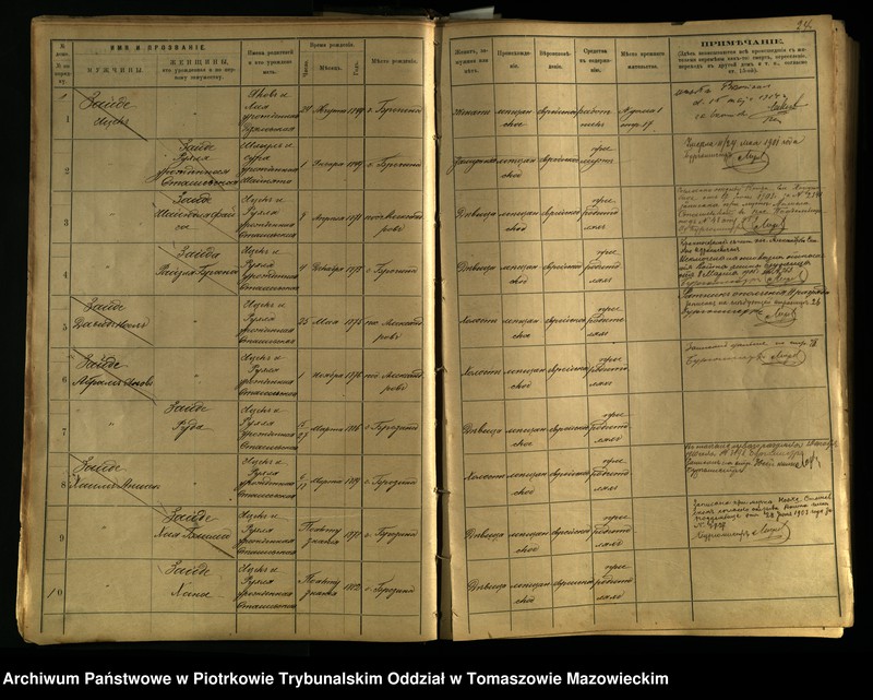 Obraz 20 z jednostki "[Księga ludności stałej miasta Brzezin tom I]"