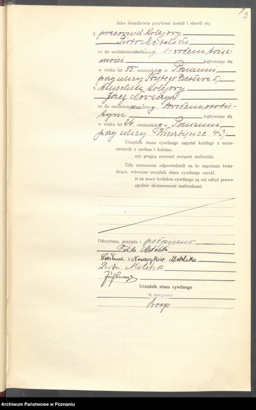 Obraz 11 z jednostki "Księga miejscowa małżeństw tom III [Rejestr główny małżeństw]"