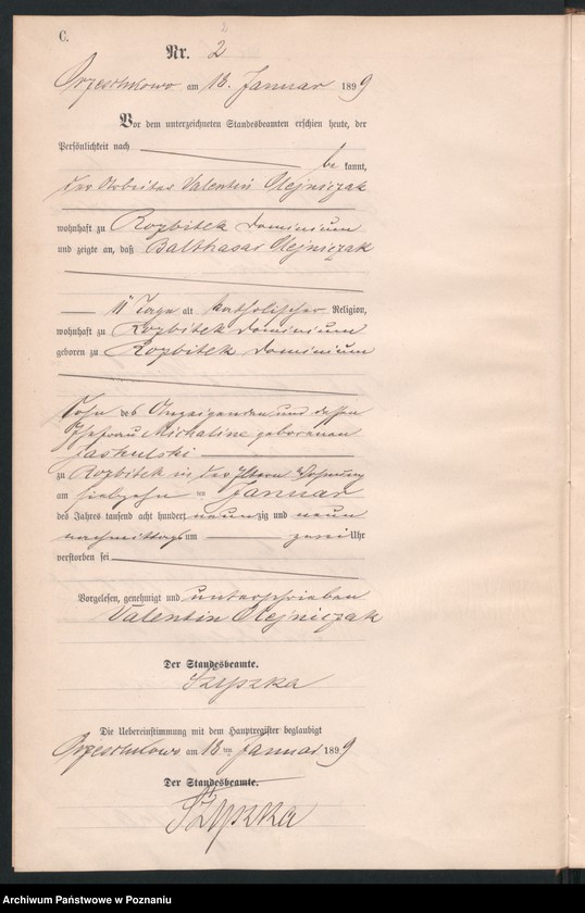 Obraz 5 z jednostki "Księga zgonów"