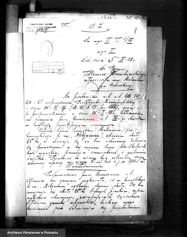 Obraz 12 z jednostki "Uznanie za ochronne powierzchni około 25 ha terenów leśnych pod nazwą,,Bibianna" należących do majątku Malanów powiat turecki"