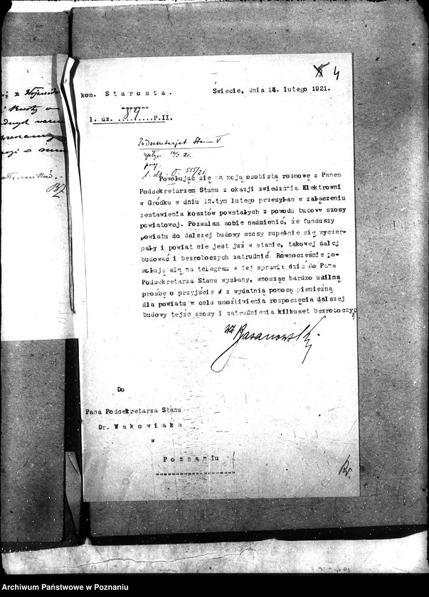 Obraz 8 z jednostki "[Subwencje państwowe na budowę dróg w celu zatrudniania bezrobotnych pow. Świecie]"