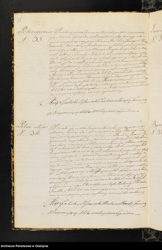 image.from.unit.number "Duplikat Aktow Stanu Cywilnego. Urodzonych, Zaślubionych i Zmarłych, z Parafii Janowiec z Roku 1863-go"