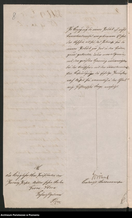 Obraz 13 z jednostki "Die von den Landräten erstatteten Quartalberichte über die politischien Zustände."