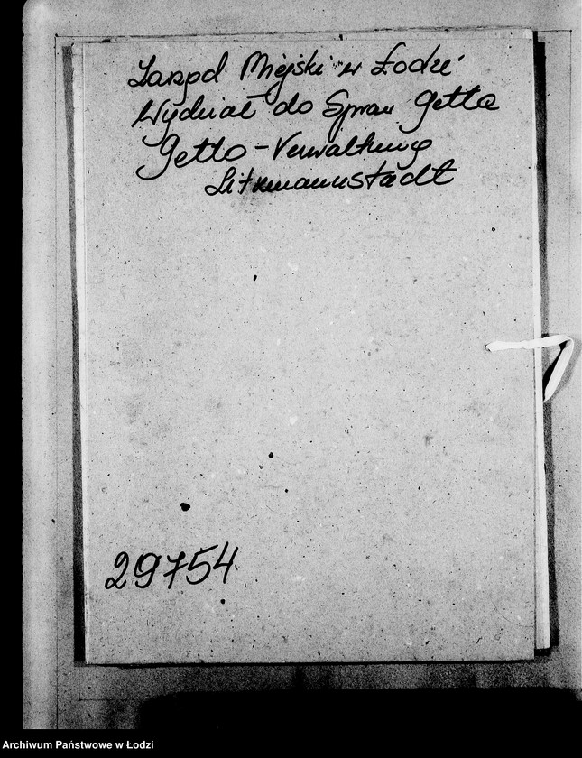 Obraz 4 z jednostki "Korrespondenz mit dem Ältesten der Juden"