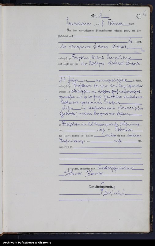 image.from.unit.number "Sterbe-Haupt-Register Nr 1 - 65"