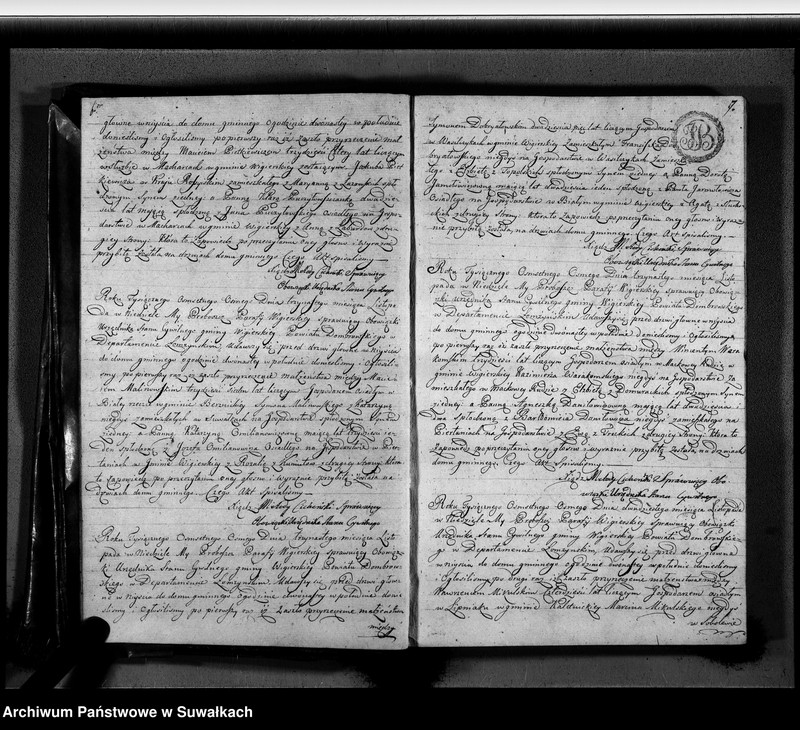 image.from.unit.number "Akta zaślubionych gminy wigierskiey od 1-go maja 1808 do dnia ostatniego kwietnia 1809"