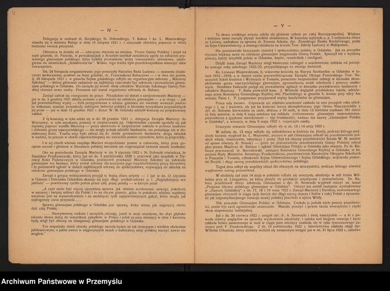 image.from.unit.number "Sprawozdanie Dyrektora Gimnazjum Polskiego w Gdańsku za rok szkolny 1931/32"