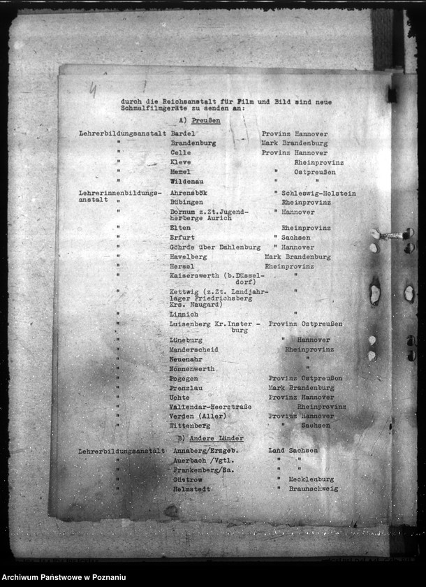 Obraz 8 z jednostki "Ausstattung mit Lehrmitteln der Lehrerbildungsanstalten"