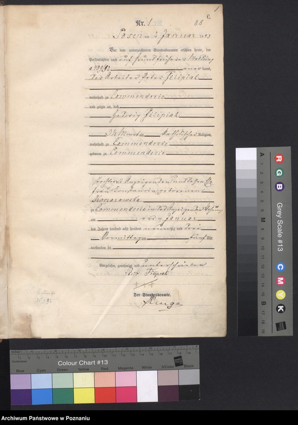 Obraz 3 z jednostki "Księga zgonów"