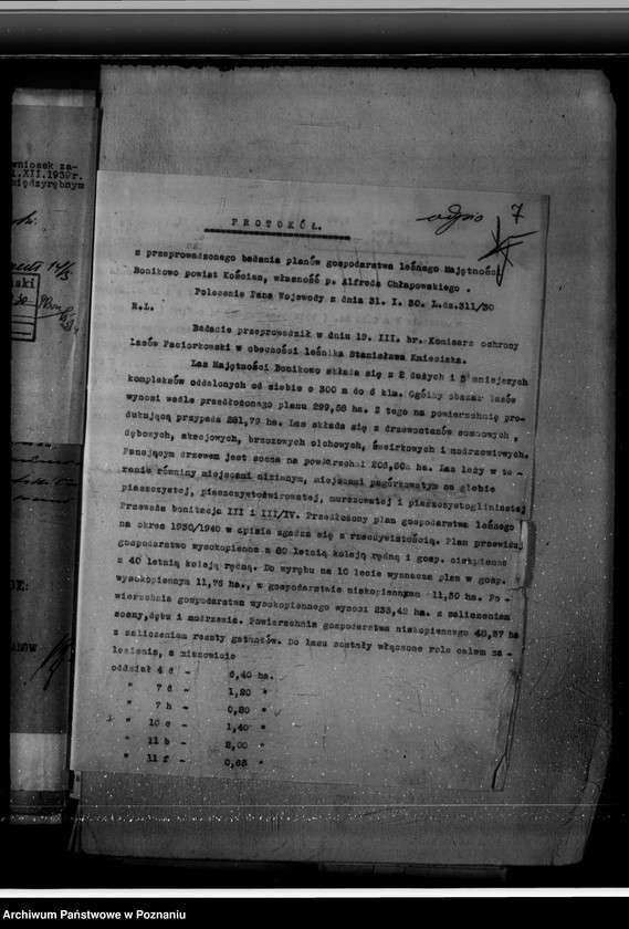 Obraz 11 z jednostki "Majętność leśna Bonikowo powiat kościański"