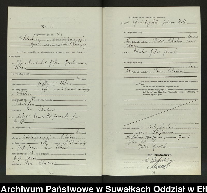 image.from.unit.number "Heirats=Haupt=Register des Königlichen Preussischen Standes-Amtes Nikolaiken Kreis Sensburg"