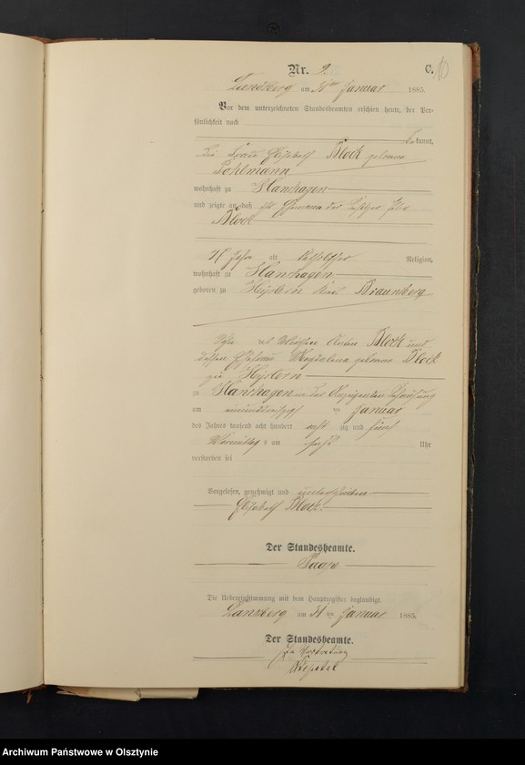 image.from.unit.number "Sterbe-Neben-Register Nr 1 - 88"