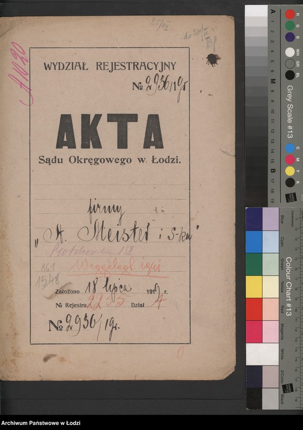 Obraz 2 z jednostki "Adolf Meister i S-ka- warsztaty elektrotechniczne i biuro instalacyjne"