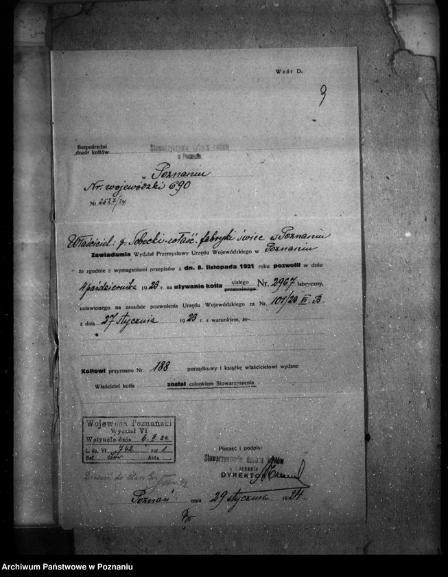 image.from.unit.number "Fabryka wyrobów woskowych M. Sobecki w Poznaniu św. Rocha  nr woj. 690"