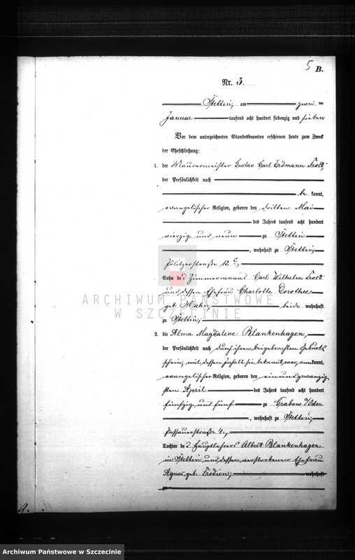 Obraz 8 z jednostki "Heiraths-Register (Neben-Register) Band I"