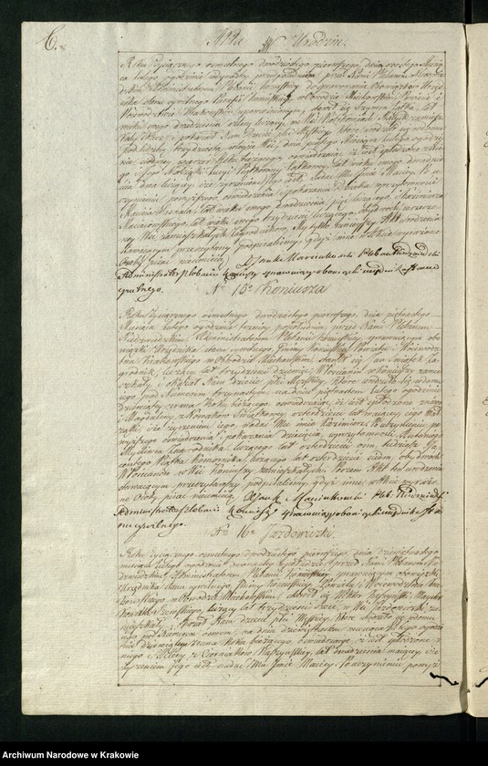 image.from.unit.number "Księga aktów stanu cywilnego Gminy Parafii Koniusza w Obwodzie Miechowskim, Powiecie Krakowskim na rok 1821"