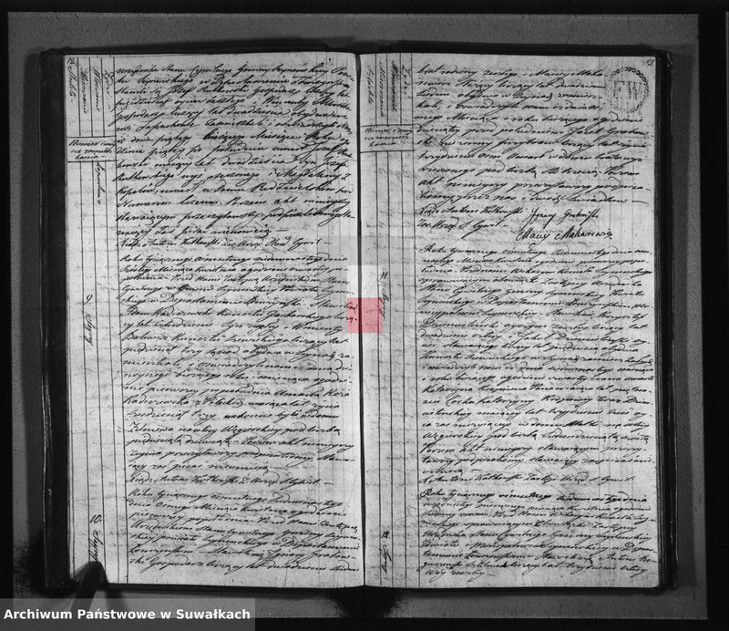 image.from.unit.number "Akta zeszłych stanu cywilnego gminy seyneńskiey od 1-go stycznia 1817 roku."