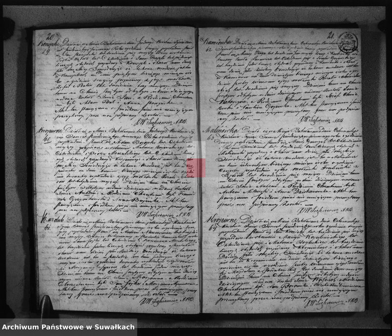 image.from.unit.number "Duplikat Aktów Urodzonych zaślubionych i Zejscia Parafii Bakałarzewo za rok 1861 sporządzony"