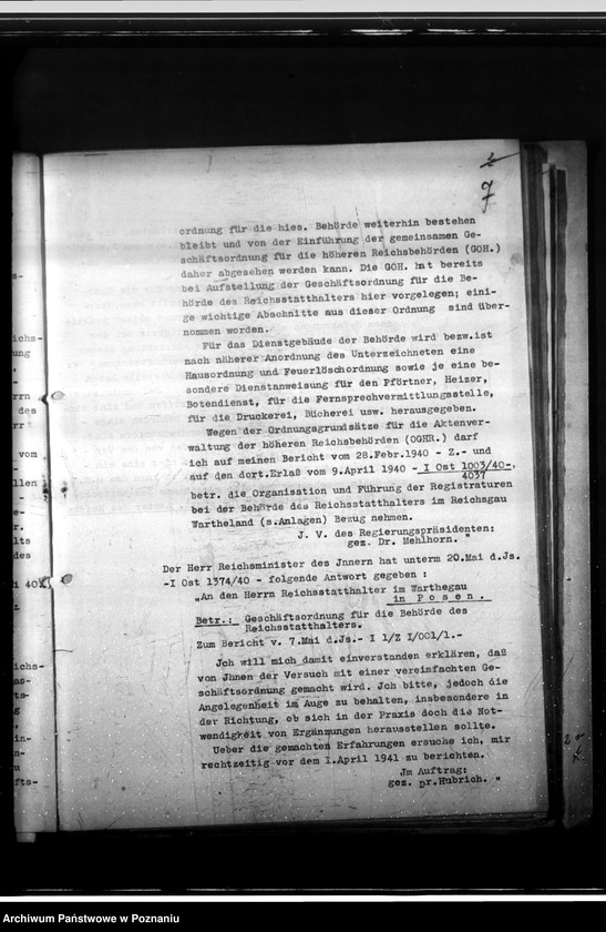 Obraz 11 z jednostki "Vorgänge betrefend Geschäftsordung (Umgestaltung)"