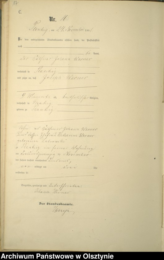 image.from.unit.number "Sterbe-Haupt-Register Nr 1 - 21"