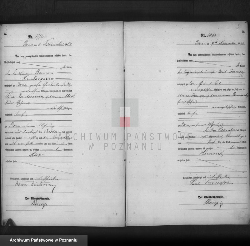 Obraz 3 z jednostki "Księga urodzeń t. V"