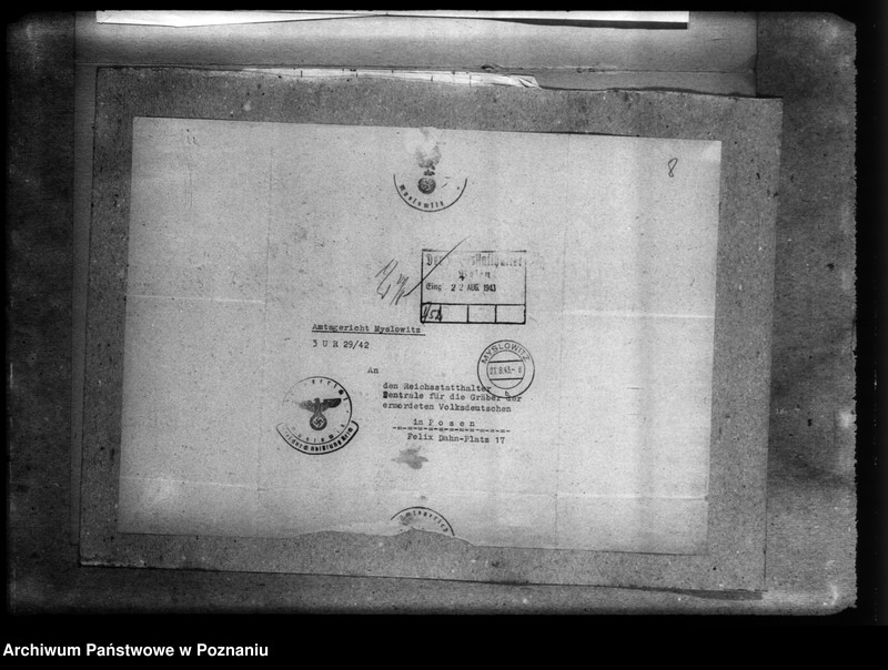Obraz 12 z jednostki "Korespondencja w sprawie miejscowych Niemców, którzy zginęli w 1939 roku"