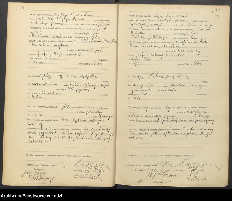 Obraz 12 z jednostki "Akta małżeństw"